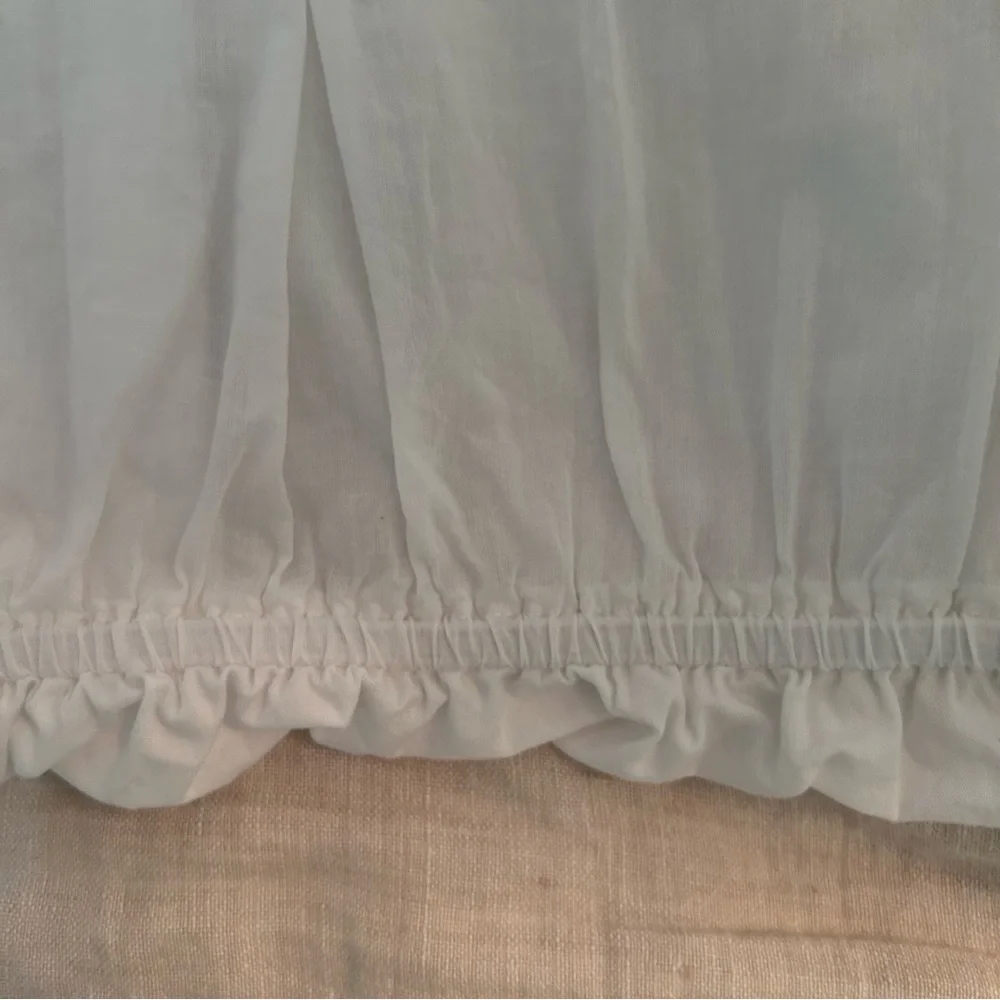 NWOT Anthropologie Puff Sleeve Cropped Blouse S-M